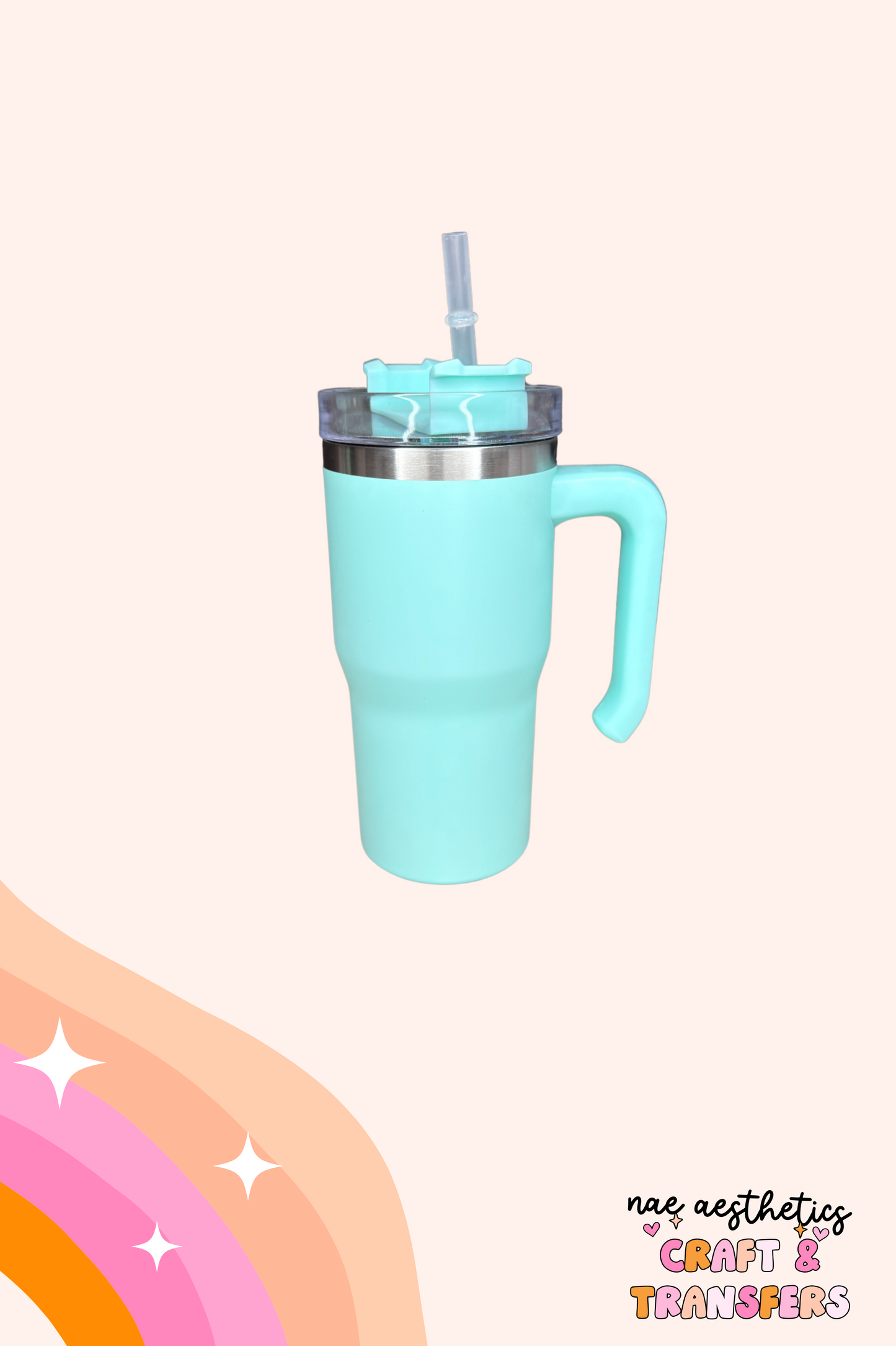 20OZ COLOURED TUMBLER WITH HANDLE