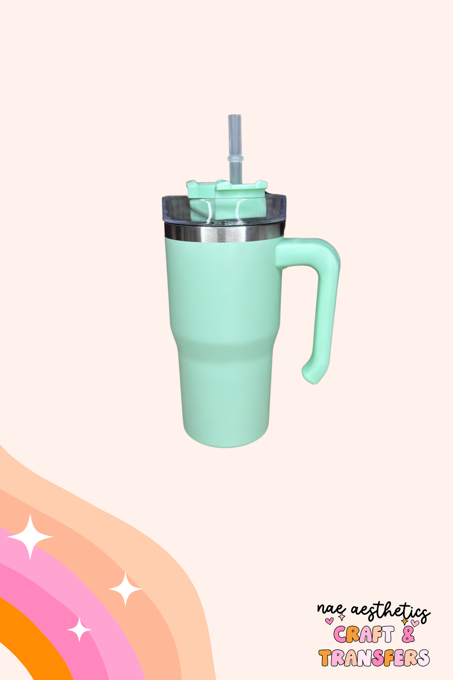 20OZ COLOURED TUMBLER WITH HANDLE