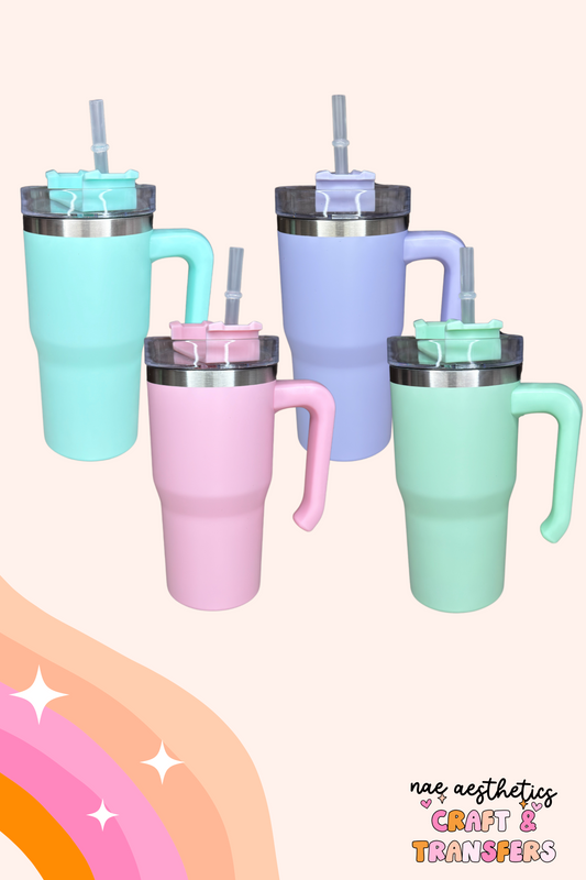 20OZ COLOURED TUMBLER WITH HANDLE