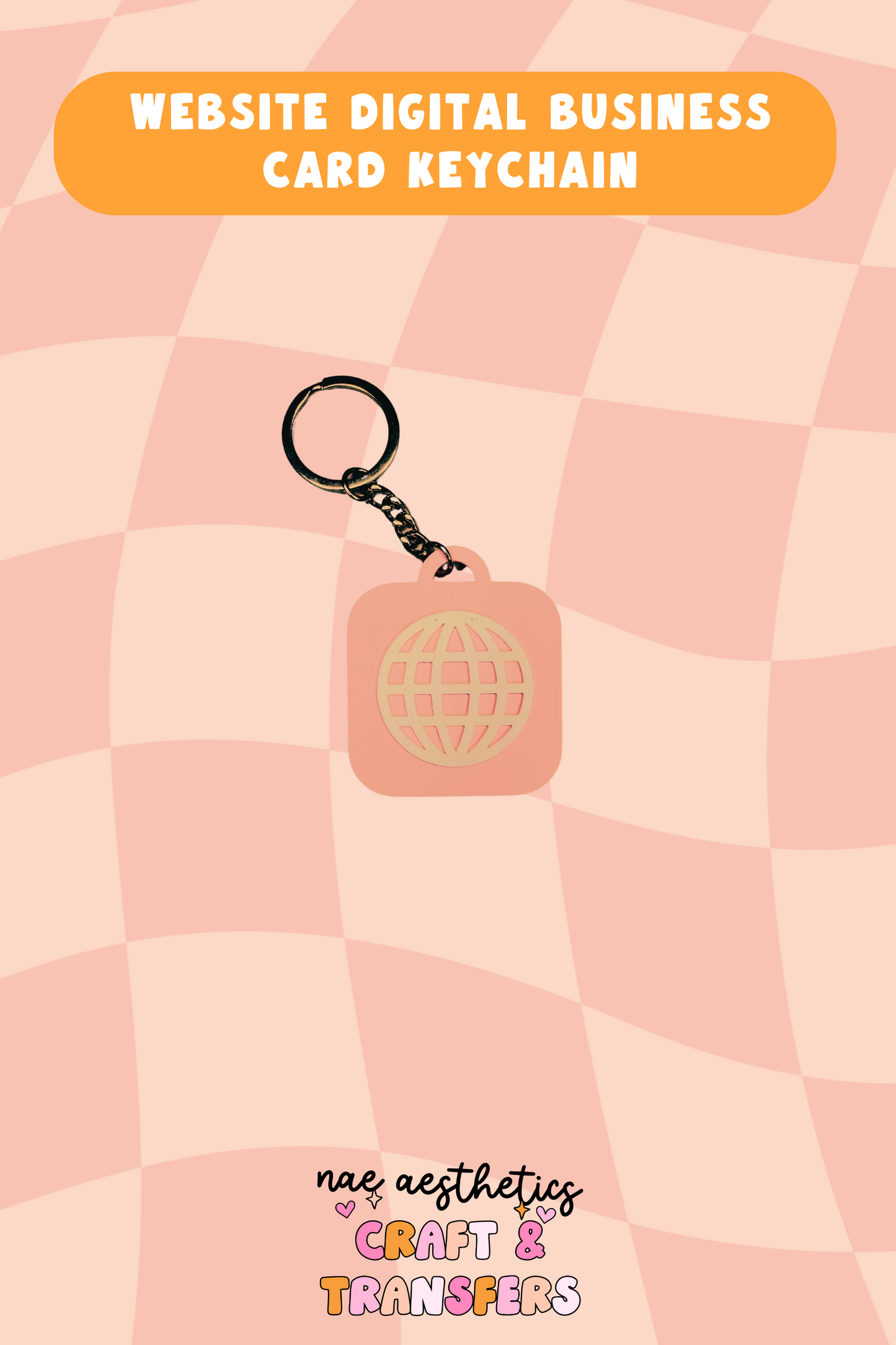 WEBSITE DIGITAL BUSINESS CARD KEYCHAIN